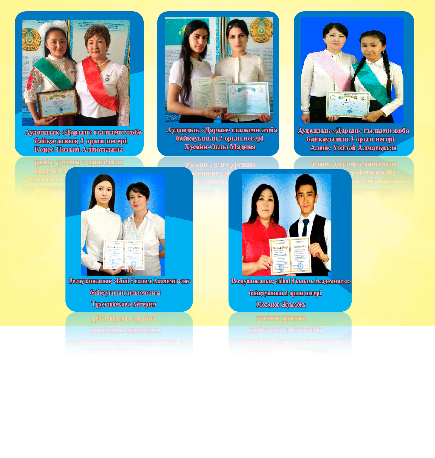 2016-2017 оқу жылы "Оқушылар жетістіктері"