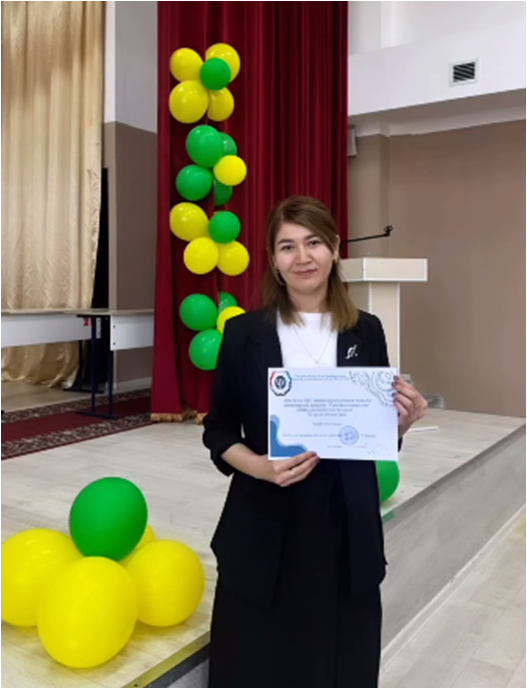 “Best психолог-2024” конкурсынан педагог-психологі Нурмашова Анар III орын иегері атанды.
